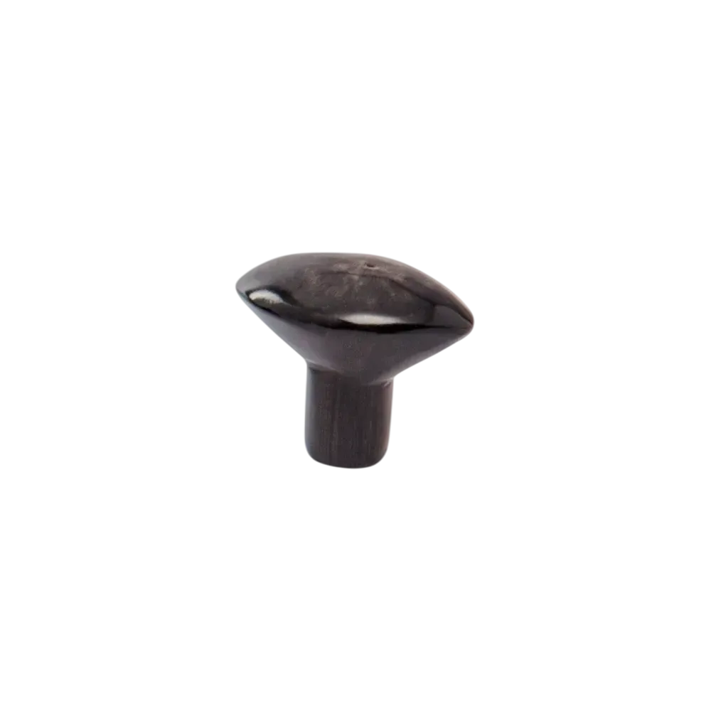 Bouton Olive Avec Pointeur - Référence 499.60, Pour Axe 6 Mm, Couleur Noir, Métal